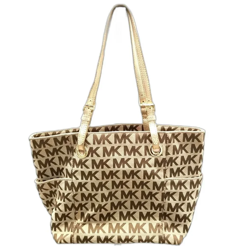 Michael Kors Jet Set Signature Monogram Tote
